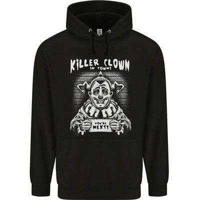 Killer Clown IN Stadt Halloween Herren 80% Baumwolle Kapuzen