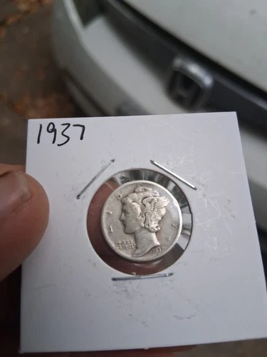 1937 P Mercury Dime 10c - 90% Silver