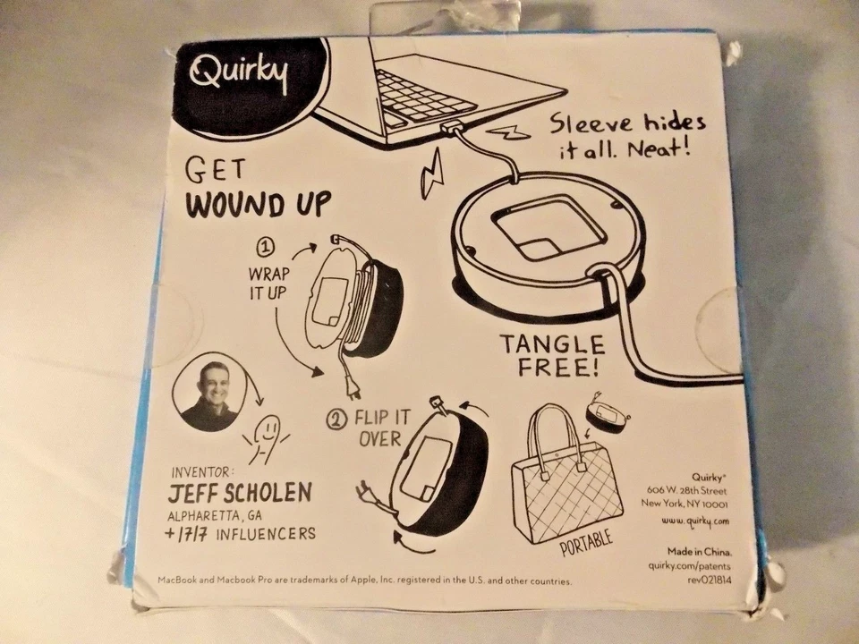 Quirky Powercurl NOVO Estilo V2 Cabo de Alimentação Redondo Envoltório com Tampa TEAL para 60w - Imagem 4 de 4