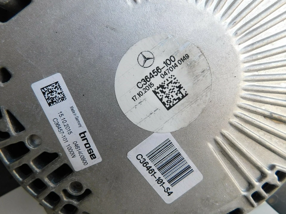 Mercedes Benz AMG GT Coupe C190 2016 Front Radiator Cooling Fan J123 - Image 4 of 4