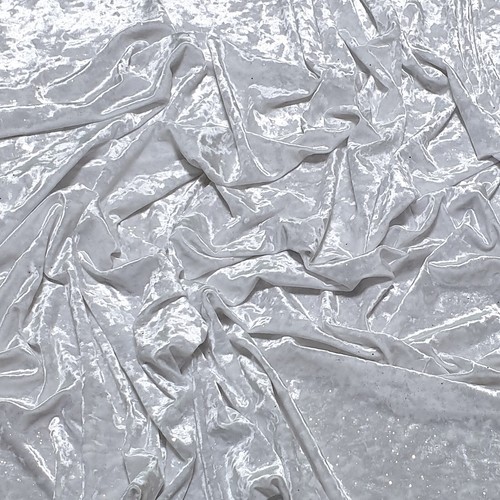 SHINY GLITTER CRUSHED 4-WAY STRETCH PANNE VELVET VELOUR FABRIC DANCE DRESS 60"W - Picture 73 of 205