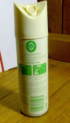 Ambientador de aire GLADE RAINSHOWER PERFUMADO LATA SPRAY S.C. Johnson vintage raro de los años 80 - Imagen 2 de 2