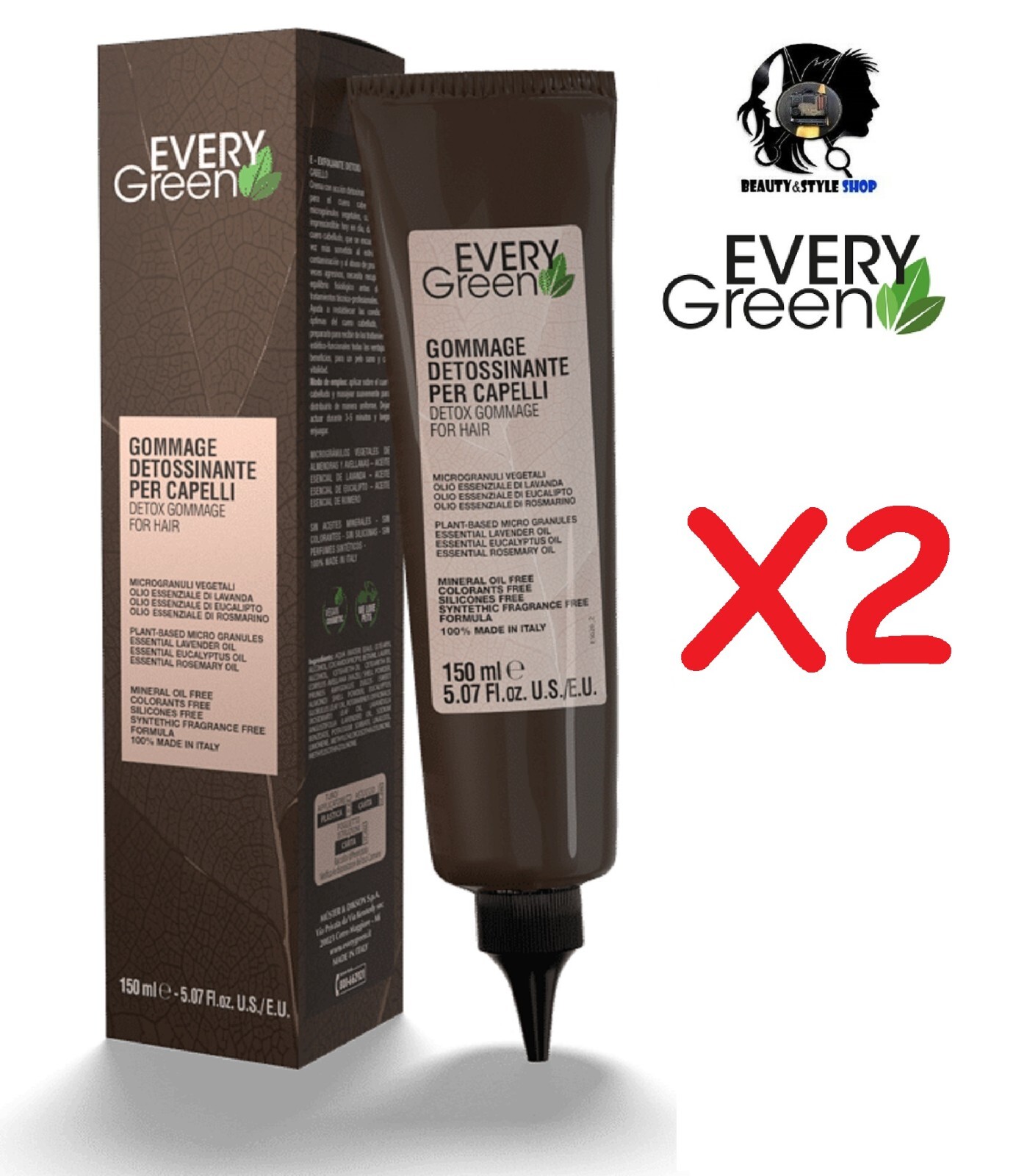Peeling Lenitivo Dikson Every Green 2x150ml | Gommage Naturale
