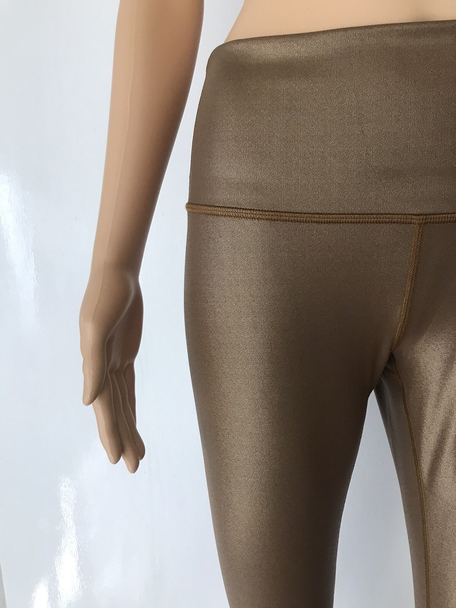 LULULEMON Wunder Under HR Tight 28 Shine Gold SPECIAL EDITION Size 8 NEW  $118