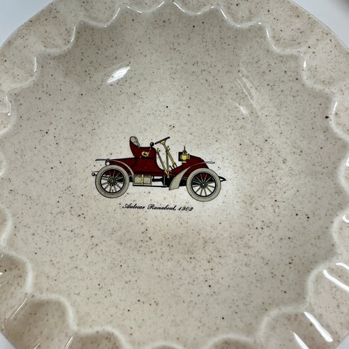 Royal China Inc Classic Antique Car USA Ashtray Bowl Dish Scalloped Speckled BN - Picture 2 of 8