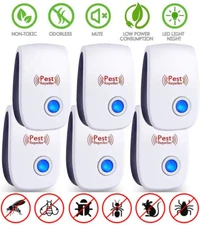 Electronic Pest Reject Control Ultrasonic Repeller Home Bug Rat Spider Roaches