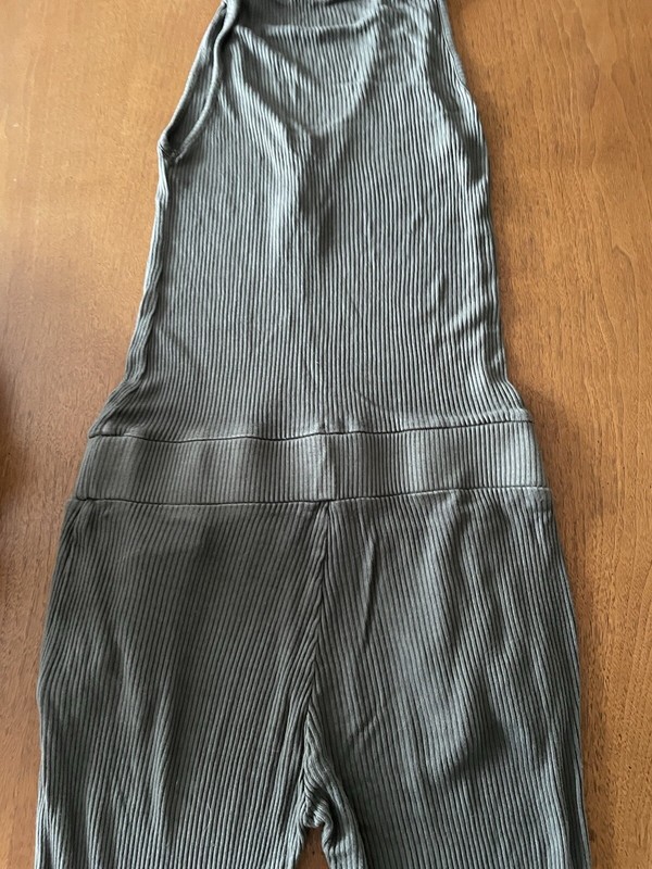 Monrow Fitted Jumpsuit  Sleeveless Ribbed  Size XS