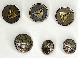 Lot of 6 Vintage DELTA AIRLINES Pilot Stewardess Uniform Replacement