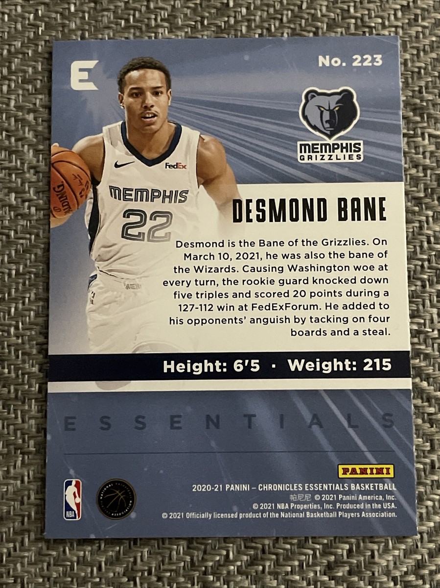 2020-21 Panini Chronicles Desmond Bane Essentials #223 Pink