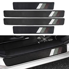 4pcs For Toyota Tundra Cab Pickup Door Sill Plate Protector Anti Scratch Covers