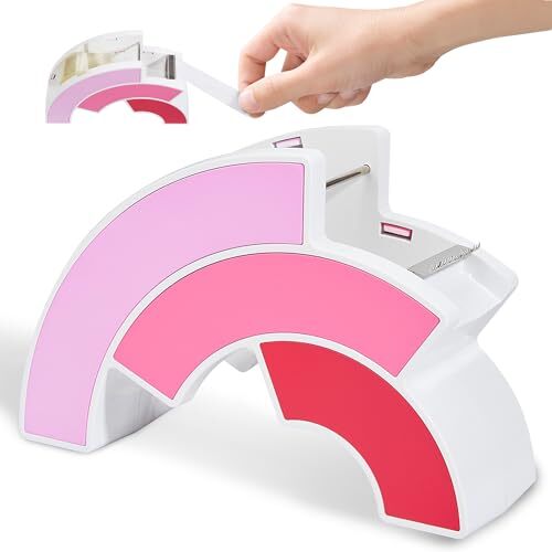 Cute Tape Dispenser, Washi Tape Dispenser for Office Home School (Tape not Pink-image