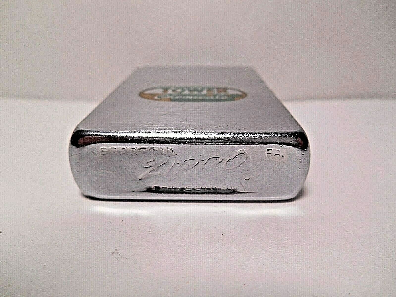 VINTAGE ZIPPO 1964 PAT 2517191 CIGARETTE LIGHTER TOWER CHEMICALS