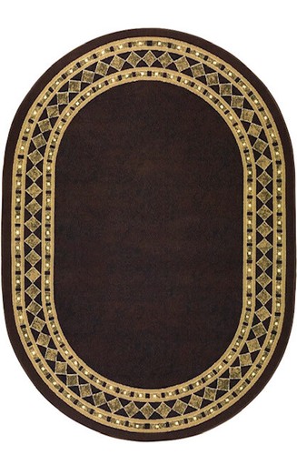 Alfombras Bordered Modern Non-Slip Low Pile Rubber Backing Indoor Area Rugs - Picture 83 of 105