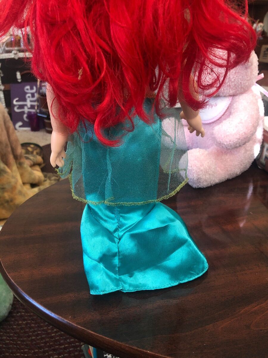 Disney Little Mermaid Young Ariel Doll No Clothes 17 Tall Clean