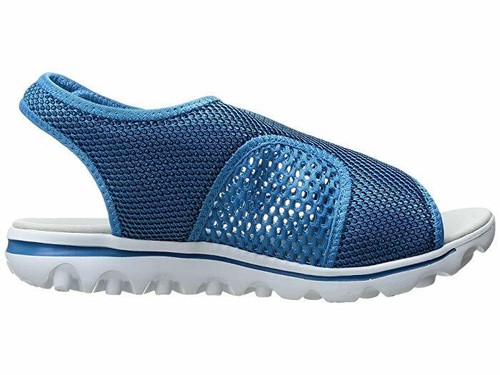 Propet TravelActiv Sport Sandal Teal Blue Mesh Open Toe Slingback Womens 7 M(B) - Picture 4 of 7