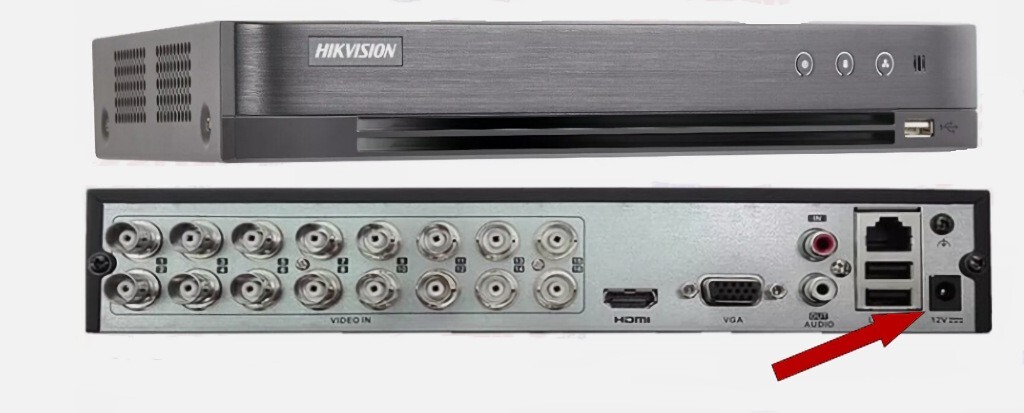 5ft 12V Replacement Power Supply for Hikvision DVR model ds