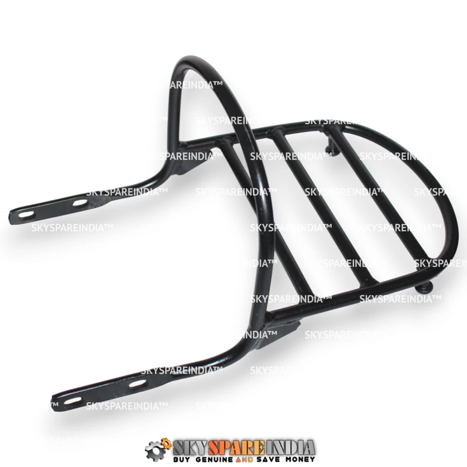 Portaequipajes trasero compatible con Royal Enfield Bullet Classic 350 500cc Foto 2 de 4