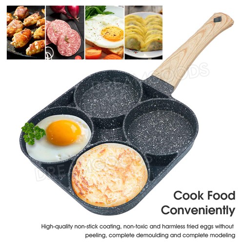 Mini Fried Egg Pancake Burger Pan Non Stick Breakfast Egg Maker Pan Cookwares OZ - Picture 4 of 11