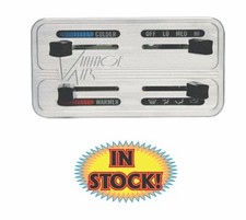 Vintage Air 48103-shq - Gen Ii 4-lever Control Panel - Aluminum Horizontal