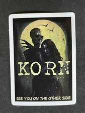 Korn Logo Sticker Skeleton Skull 90s Nu Metal Rock Icon CA for Laptop Etc New!