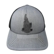 Idaho Snapback Mesh Back Trucker Hat Gray One Size WYR Patch