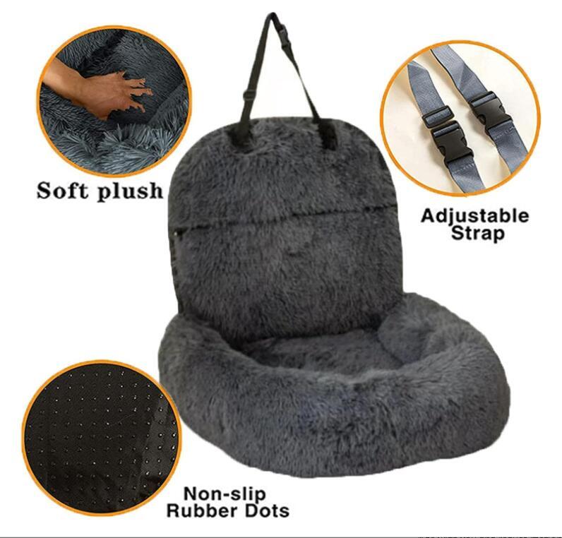 Pelsbarn Protective Dog Bed for Car,Calming Dog Bed for Car,Washable