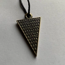 ABRACADABRA Pendant Necklace Amulet Abraxas Occult Kabbalah Talisman Good Luck 