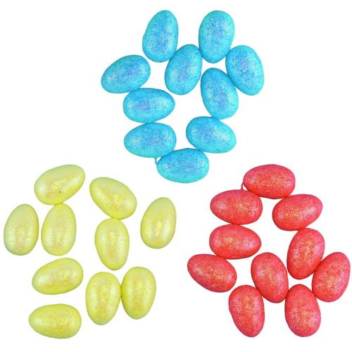 Easter Egg Craft Set Glittered Eggs & Grass Nest, Bonnet Basket Home Party Decor - Picture 54 of 101