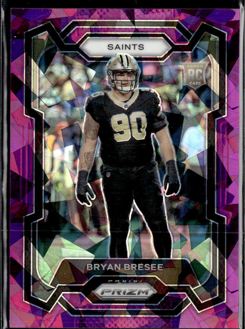 2023 Panini Prizm #372 Bryan Bresee Purple Ice #/225 Rookie New Orleans Saints