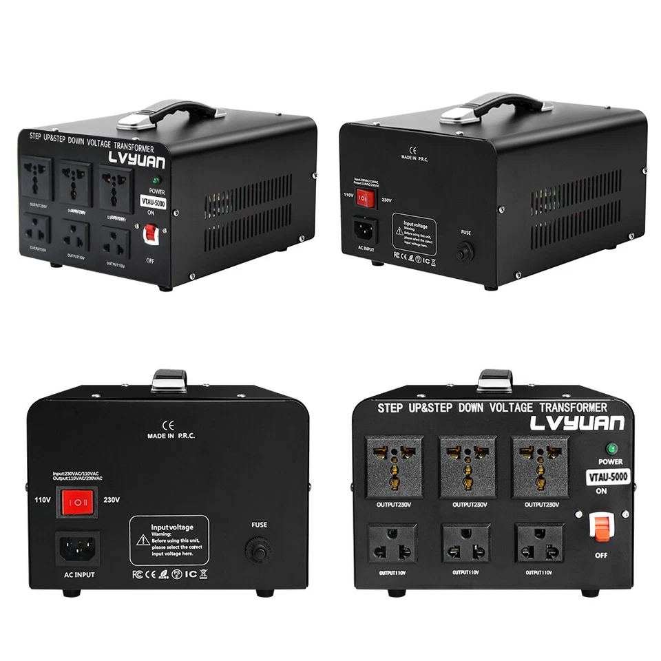 3000W 5000W Voltage Transformer Converter Step Up & Down 110V-240V 240V-110V AU - image 3 of 4