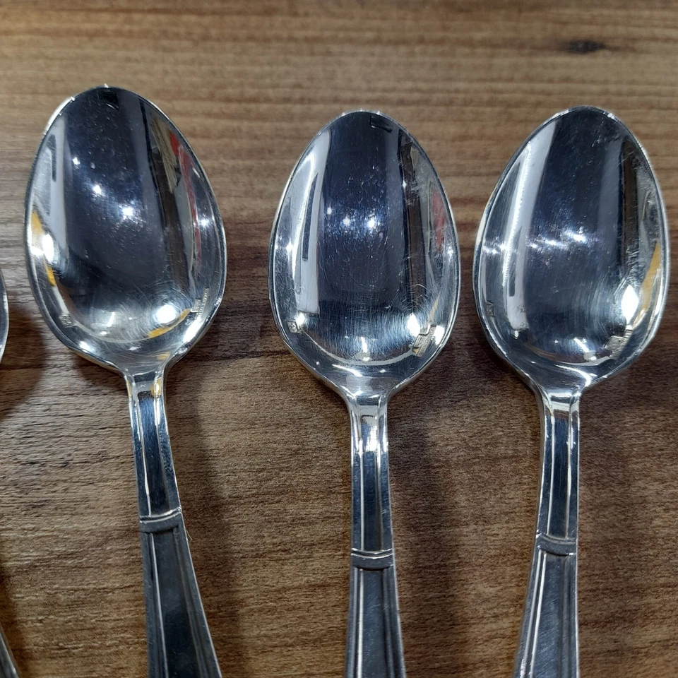 Juego 7 CUCHARAS CHRISTOFLE Vintage Pequeño CAFÉ TÉ HECHO EN FRANCIA PLATEADO Foto 4 de 4