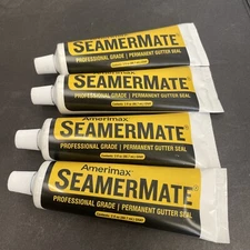 Lot of 4 Amerimax SeamerMate Professional Grade Permanent Gutter Seal 3oz Gray