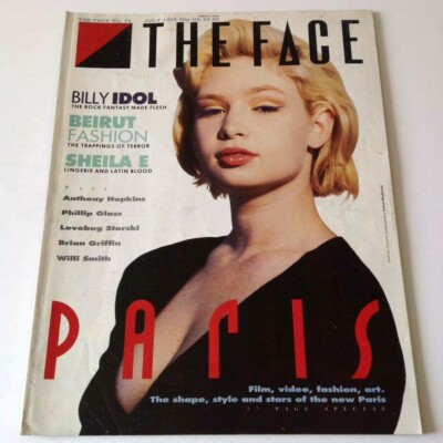 The Face Magazine, July 86, Billy Idol, Phillip Glass, Anthony Hopkins, Sheila E