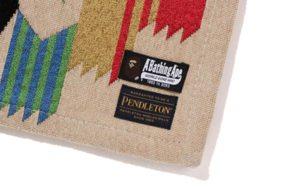 A BATHNIG APE Men's Goods BAPE x PENDLETON RUG MAT ( L