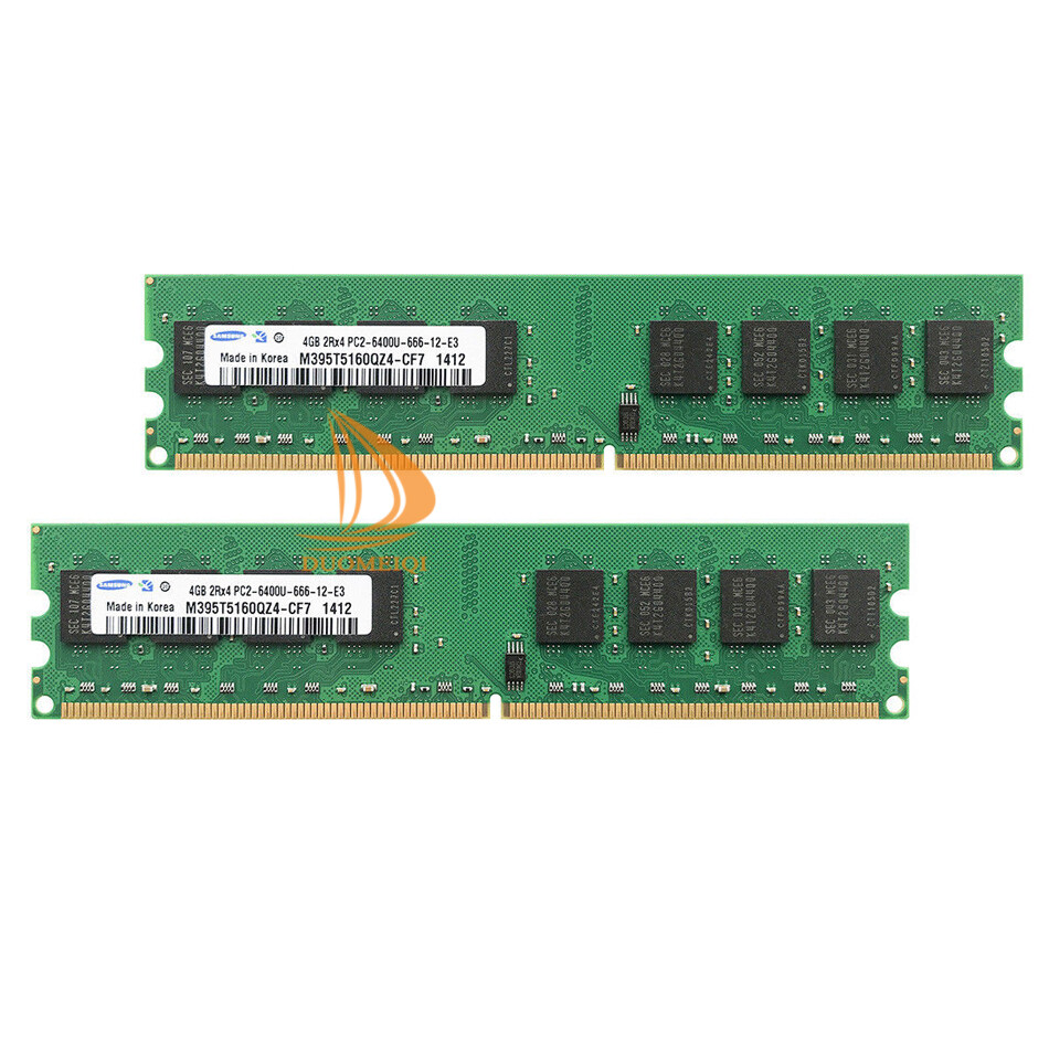 8GB 2x 4GB 2GB 1GB DDR2 2Rx4 PC2-6400 800MHz AMD DIMM Desktop RAM - Foto 14