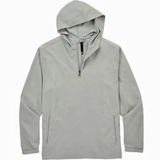 NEW Mens $150  LINKSOUL GOLF Boardwalker AC Hooded Windbreaker Arctic Gray XL