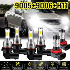 For 4-door Sedan Honda Accord 2006-2012 6x Led Headlight Fog Light Bulbs Combo For 4-door Sedan Honda Accord 2006-2012 6x Led Headlight Fog Light Bulbs Combo