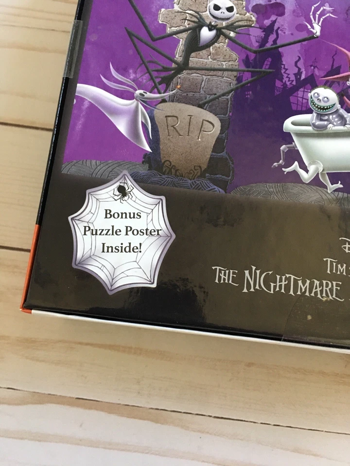 Rompecabezas Pesadilla antes de Navidad cementerio 300 piezas púrpura fantasma miedo 10+ Foto 3 de 3