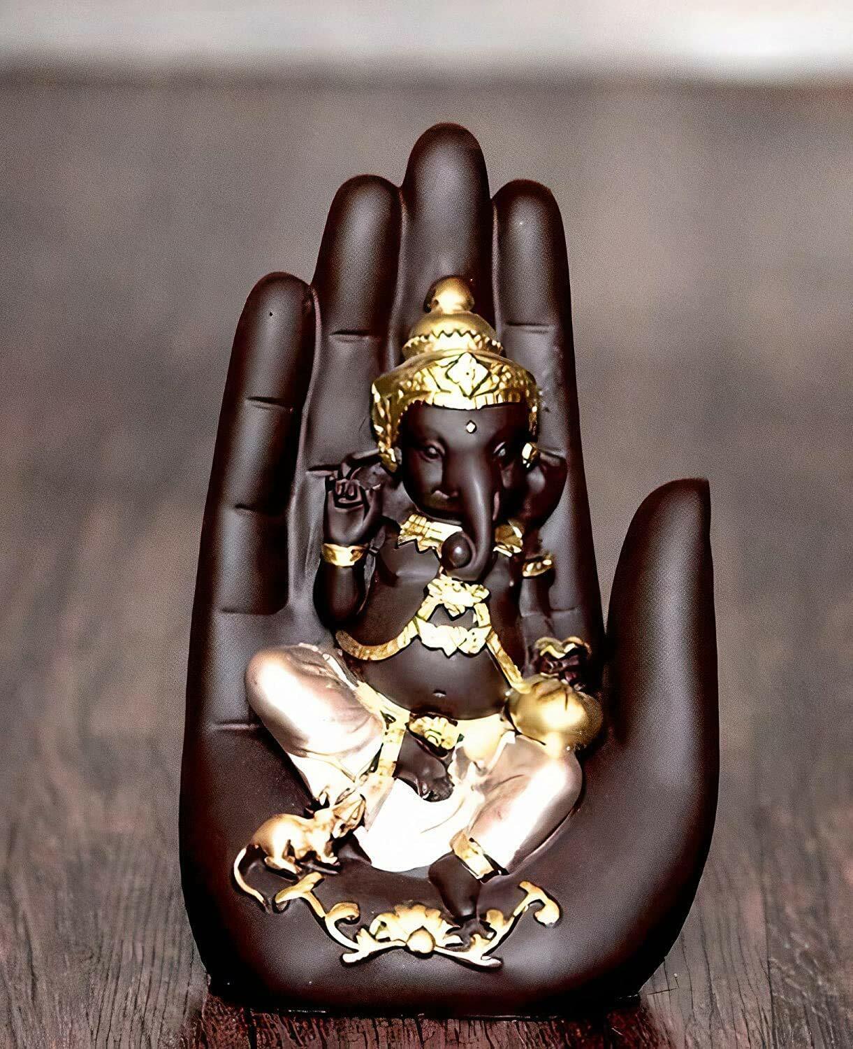 Hand Palm Lord Ganesha Ganpati Statue Idol Figurine 6 inches | eBay