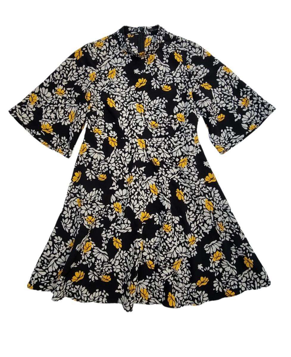 ZARA Basic Floral A-line Dress Size- Small