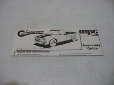 Instruction Sheet Only - MPC 1978 California ...