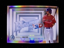 2022 Bowman Chrome Marcelo Mayer Bowman In 3D Refractor Insert Red Sox