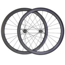 700c 40*28mm Tubular Road Gravel Bike Disc Brake Carbon Wheelset UD Matte