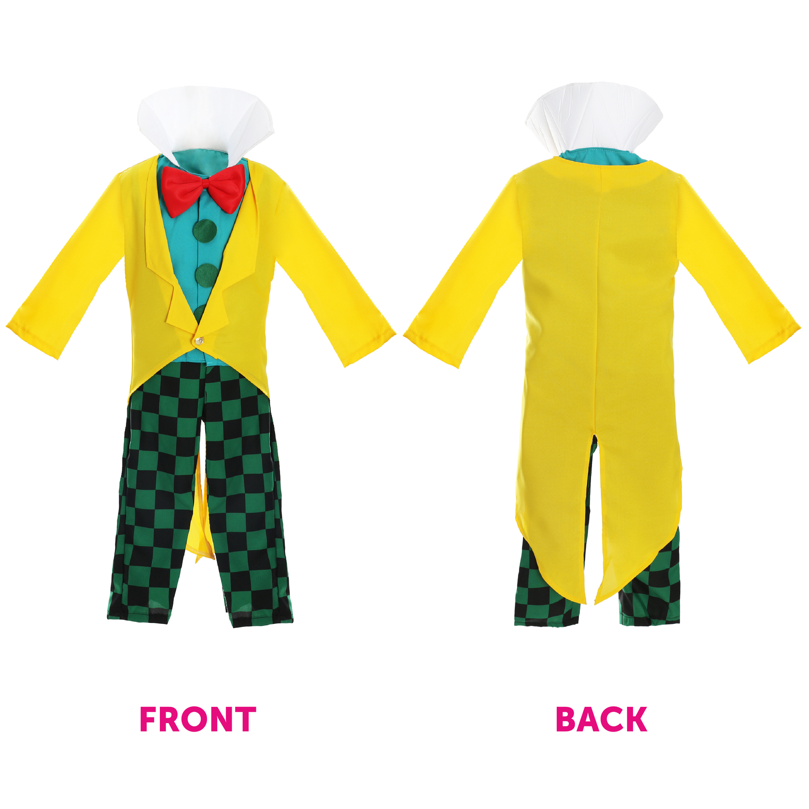 MAD HATTER CHILDS COSTUME AND CLOCK FAIRYTALE BOOK DAY WEEK BOYS FANCY DRESS image 5