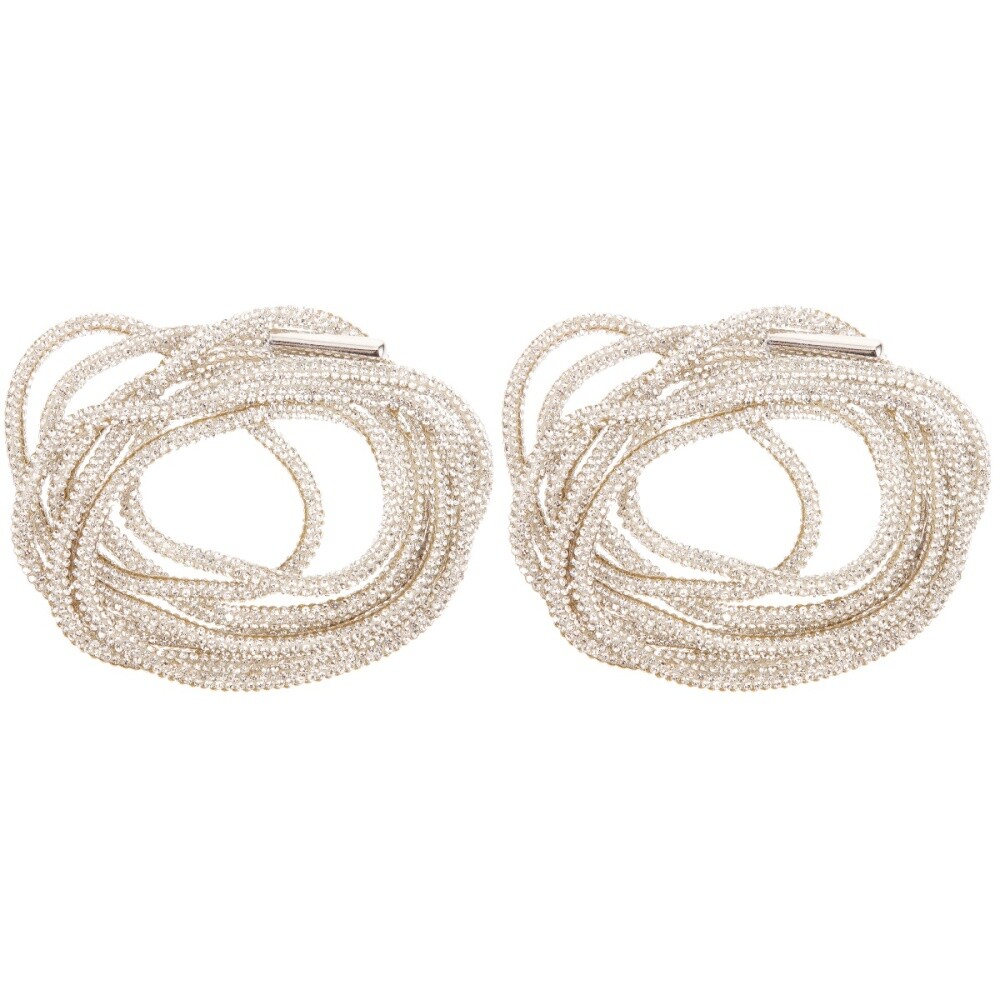 APL Set 2 Lacci per Scarpe da Lavoro Miss Strass Lacci per Sneakers