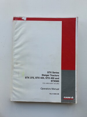 CASE/IH STEIGER STX375 STX425 STX450 STX500 TRAKTOR BEDIENUNGSANLEITUNG