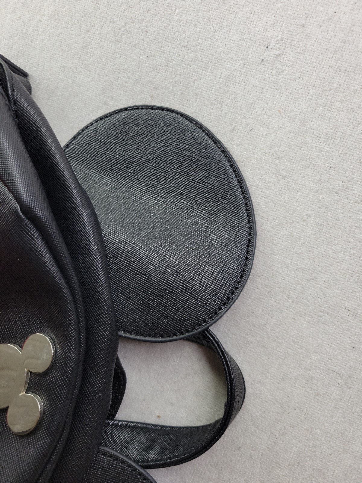 Disney Mickey Mouse Small Mini Backpack Ears Blac… - image 5