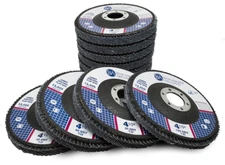 4.5" X 7/8" Premium High-Density Jumbo Zirconia Type 29 Flap Discs for Sanding, 