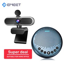 EMEET 1080P HD Webcam Autofocus for Computer Conference Speakerphone Bluetooth