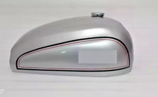 Norton Dominator Modell 88 99 Wideline Stahl Silber lackierter Gastank + Deckel